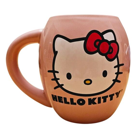 Vander 2011 Bubble Mug Hello Kitty Pink 18oz Bee Butterfly - Picture 2 of 4